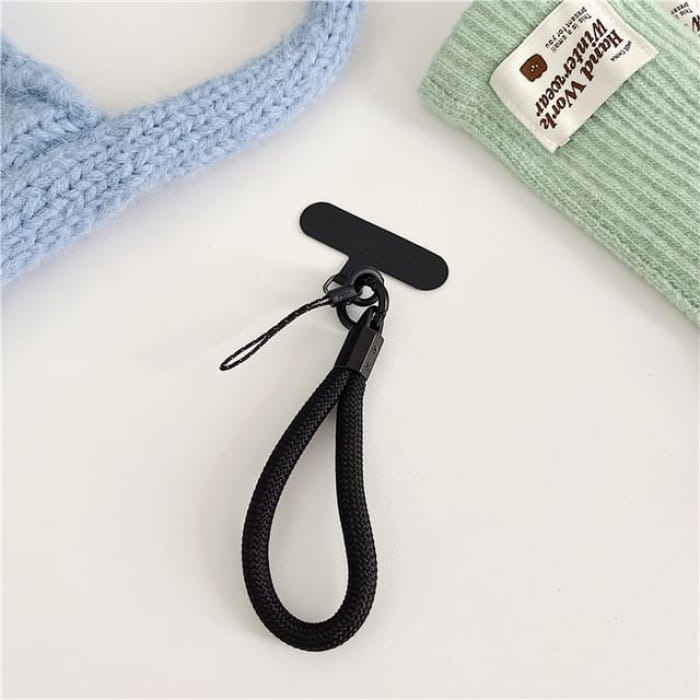 Phone Strap with Lanyard Pad - 36 - With - Black / One Size