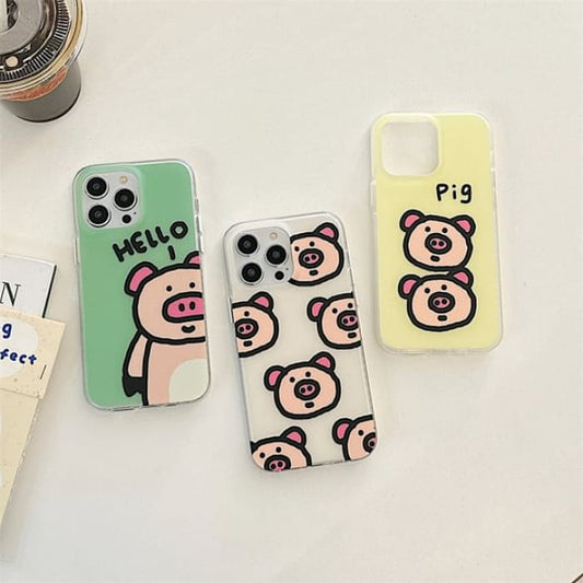 Pig Phone Case - iPhone 16 Pro Max / Plus / 15 / 14 / 13