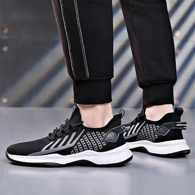 Look Sneakers Sporty Shoes Flyknit Men's Casual