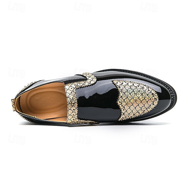 Breathable Men's PU Slip-Ons Leather Loafers