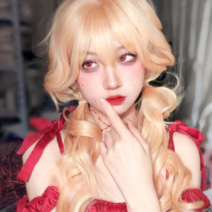 Princess Ame Blonde Curly Wig ON1512 - Golden