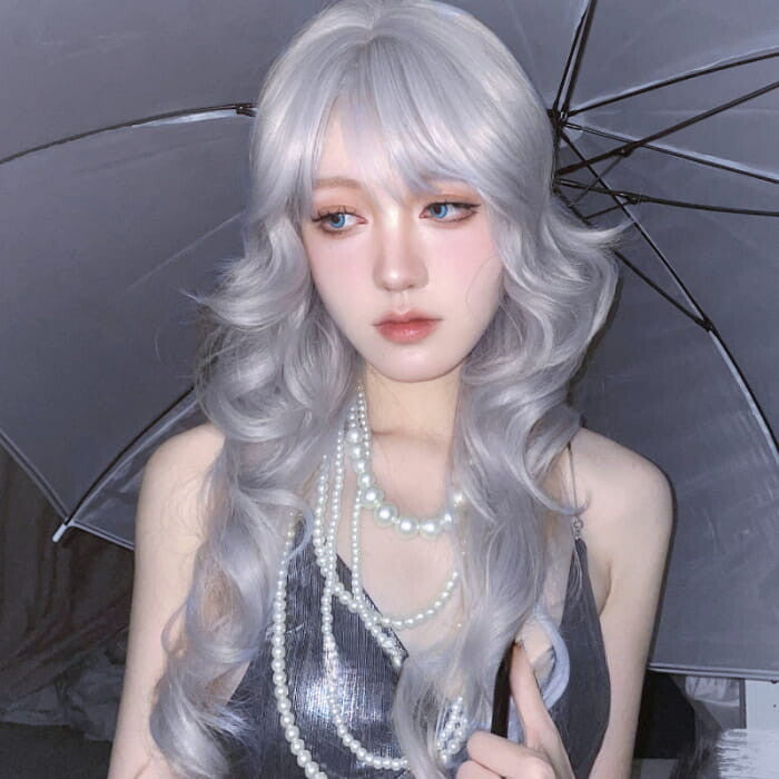 Princess Amu Silver Curly Wig ON1513 - silver