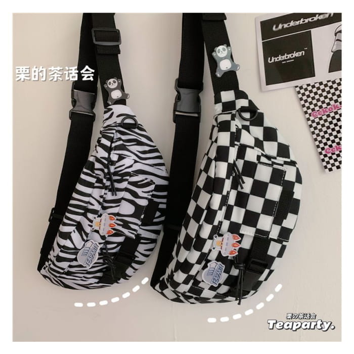 Printed Sling Bag / Charm / Set