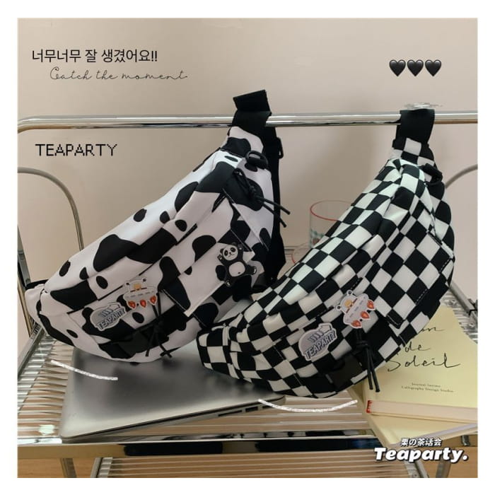 Printed Sling Bag / Charm / Set