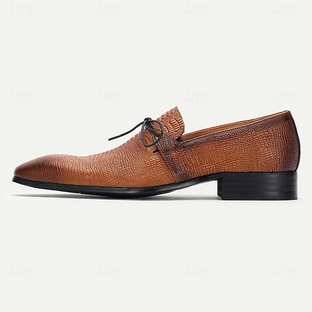 Tan Men's Vintage Leather – Shoes Genuine Oxford