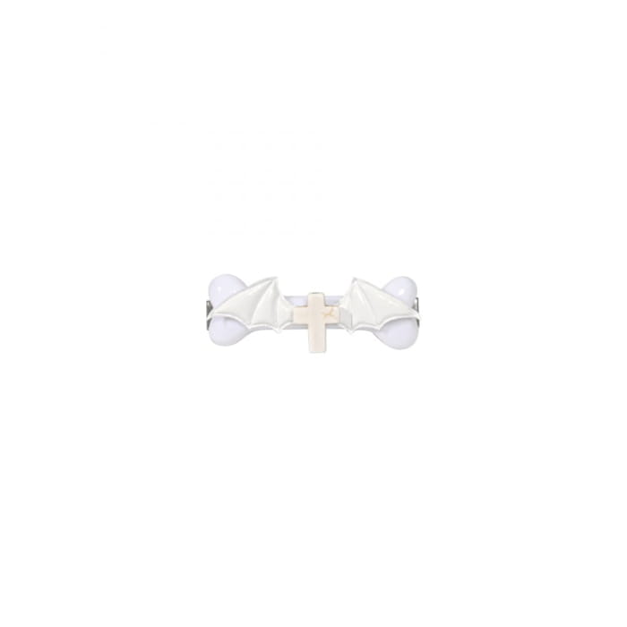 Punk White Halloween Cross Bone-shaped Hairclip - Free Size