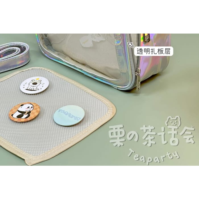 PVC Panel Crossbody Bag / Charm / Set