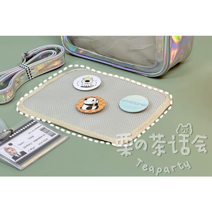PVC Panel Crossbody Bag / Charm / Set