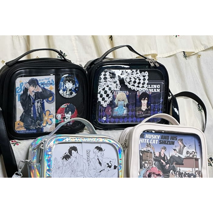 PVC Panel Crossbody Bag / Charm / Set