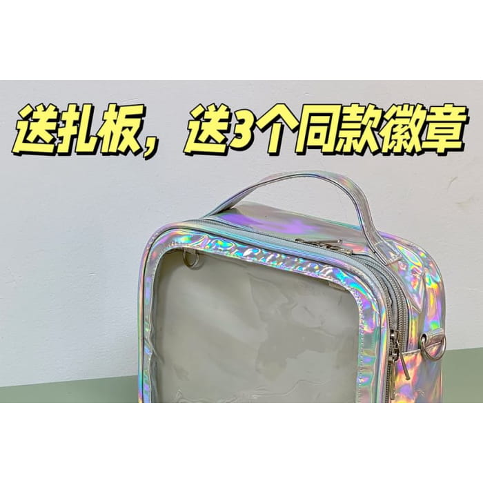 PVC Panel Crossbody Bag / Charm / Set