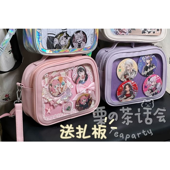 PVC Panel Crossbody Bag / Charm / Set