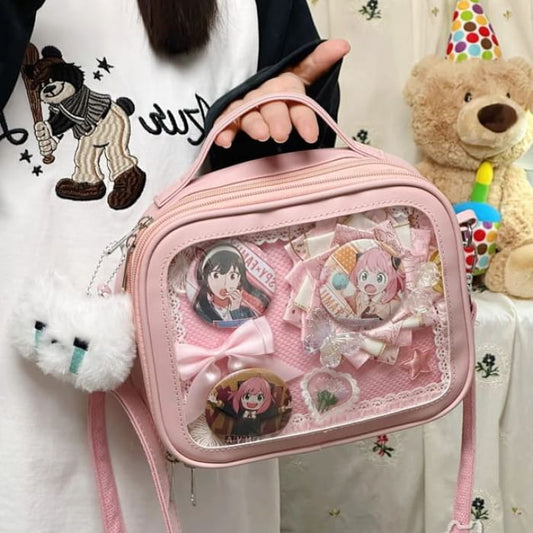 PVC Panel Crossbody Bag / Charm / Set