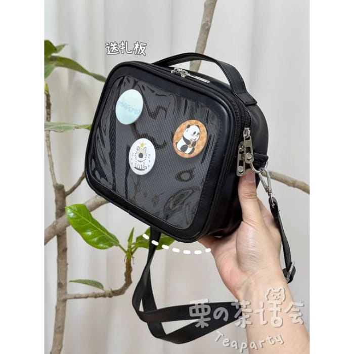 PVC Panel Crossbody Bag / Charm / Set - Without - Matte