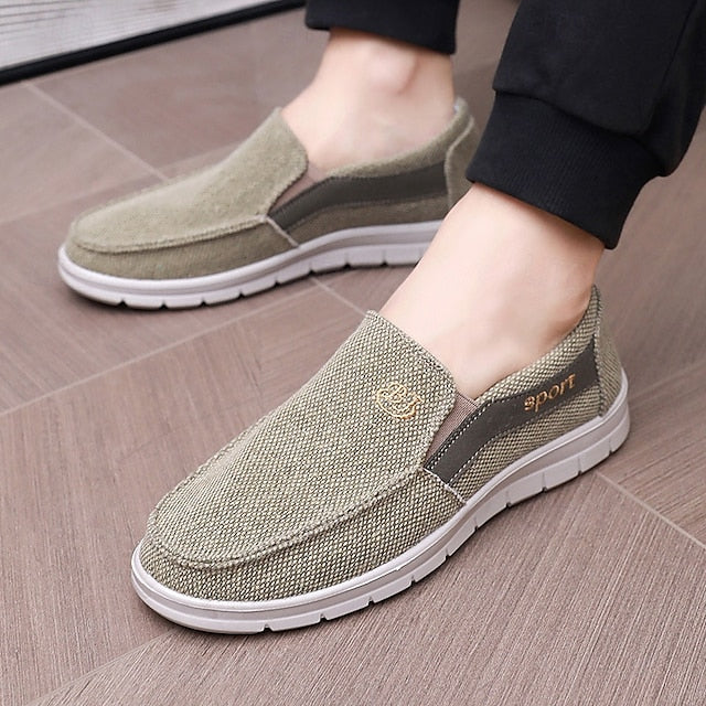 Fleece Slip-Ons Men's Boots lined Winter PU Loafers