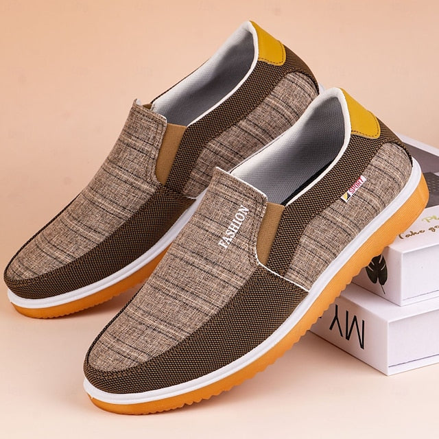 Style Sport Mesh Sneakers Comfortable – Slip-On Men's