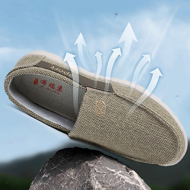 Fleece Slip-Ons Men's Boots lined Winter PU Loafers