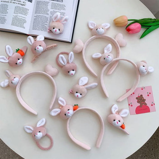 Rabbit Hair Clip / Headband / Clamp / Tie (various designs)