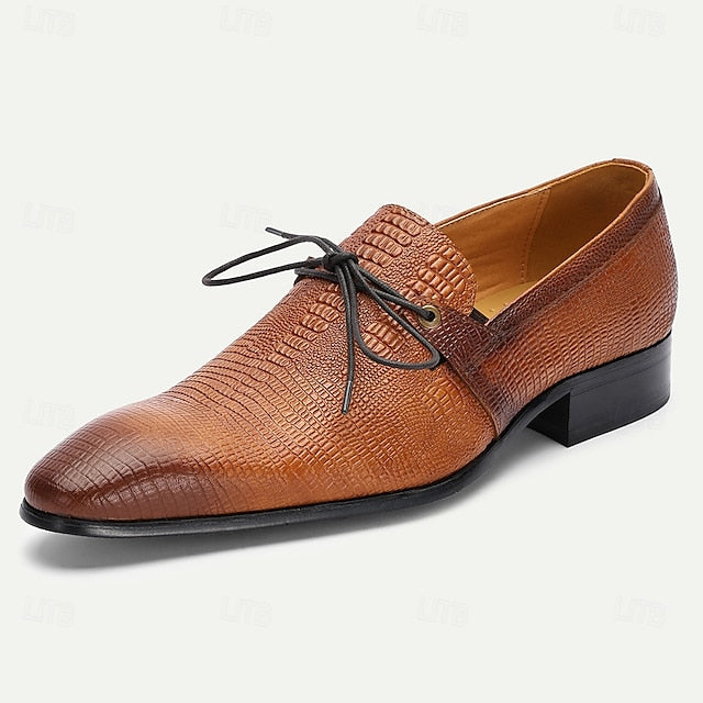 Tan Men's Vintage Leather – Shoes Genuine Oxford