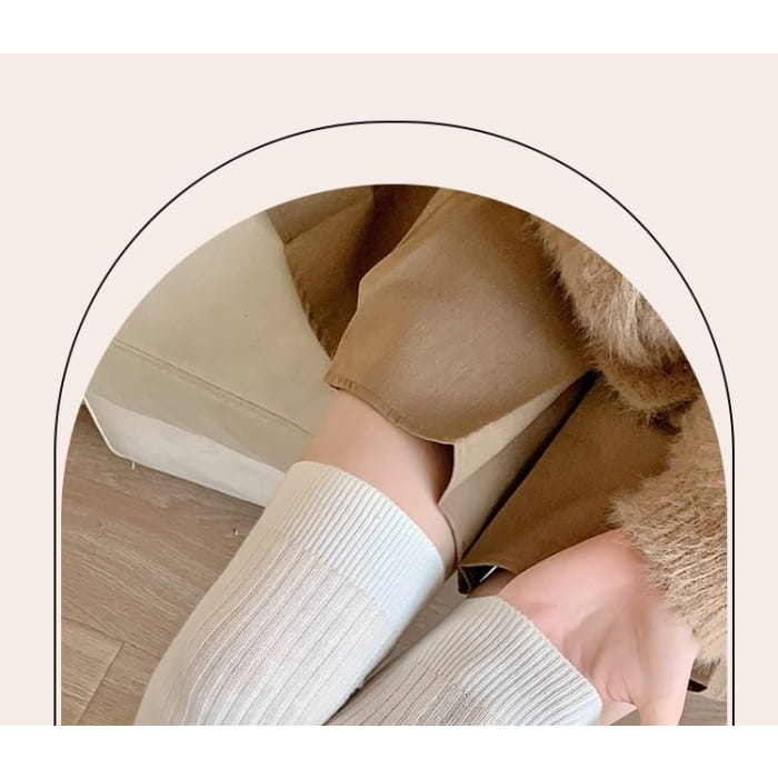 Ribbed Over-the-Knee Socks / Set