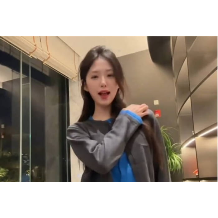 Round Neck Mock Two Piece Cardigan