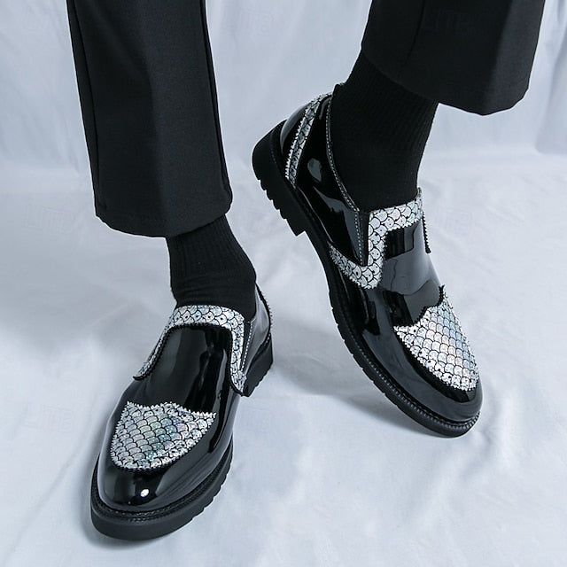 Breathable Men's PU Slip-Ons Leather Loafers