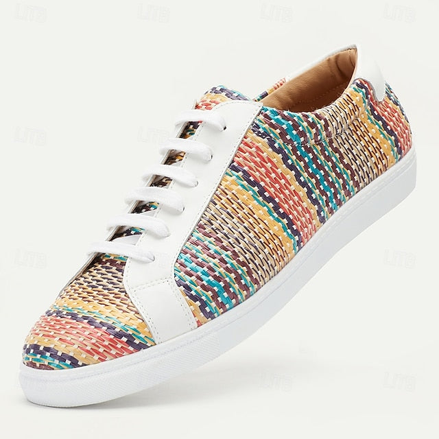 Sneakers Knit Nylon – Woven Men's Trendy Multicolor
