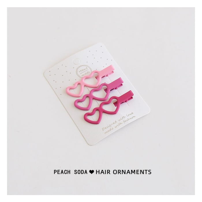 Set of 3: Plain Hair Clip