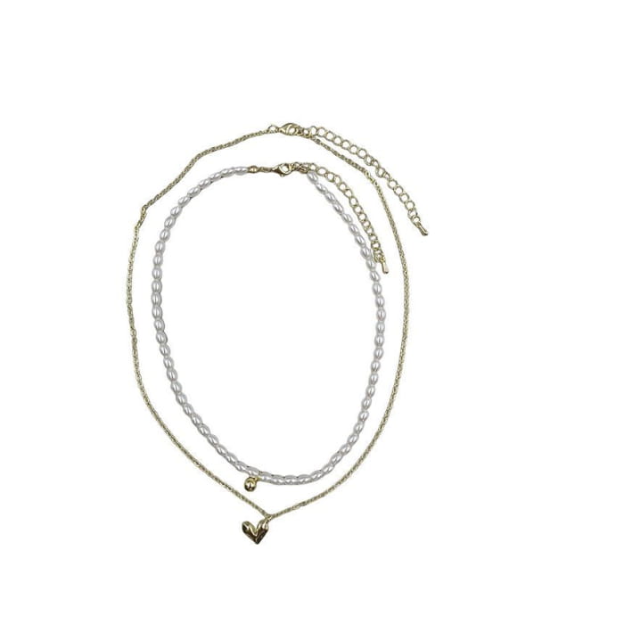 Set: Pendant Necklace + Beaded