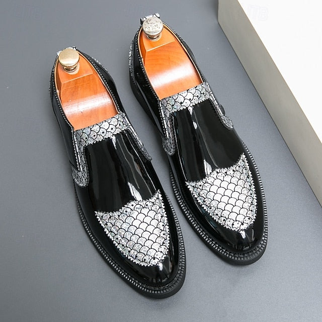 Breathable Men's PU Slip-Ons Leather Loafers