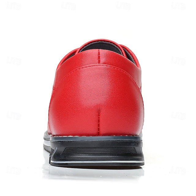 Faux Leather Lace-Up Sneakers Blue Stylish Men's Quilted -