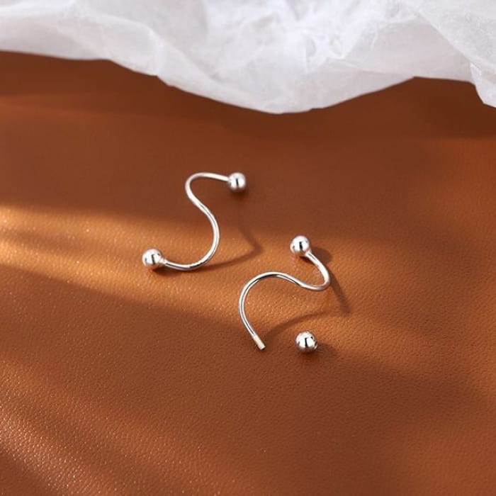 Spiral Sterling Silver Earring - 1 Pair - One Size