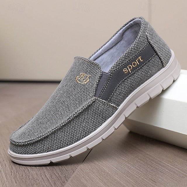 Fleece Slip-Ons Men's Boots lined Winter PU Loafers