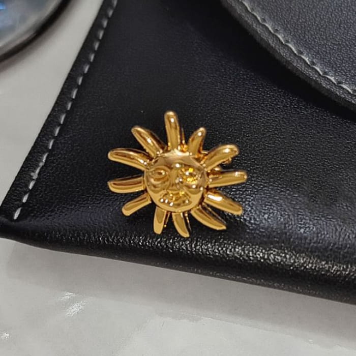 Sun Ear Cuff - 1 Pc - Left - Gold / One Size