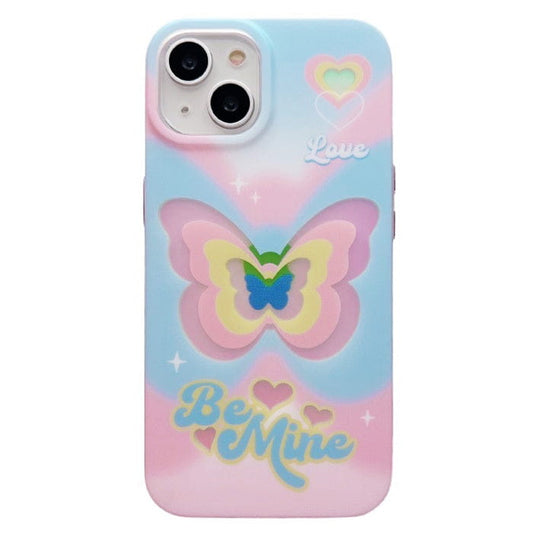 Sweet Colorful Butterfly iPhone Case - 11 / Pink/blue
