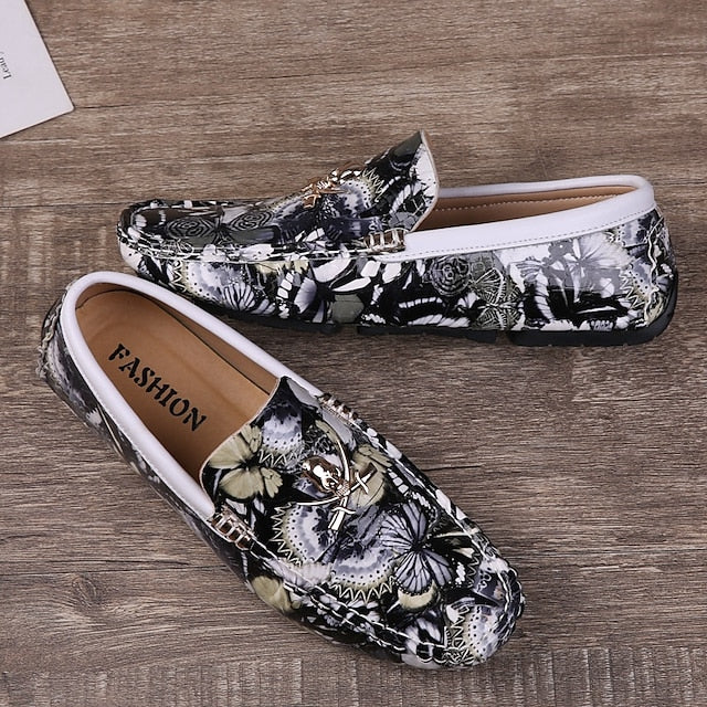 Fleece Slip-Ons Men's Boots lined Winter PU Loafers