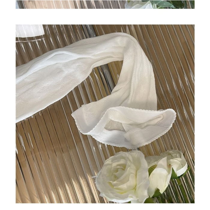 Two Tone Lace Sheer Tights