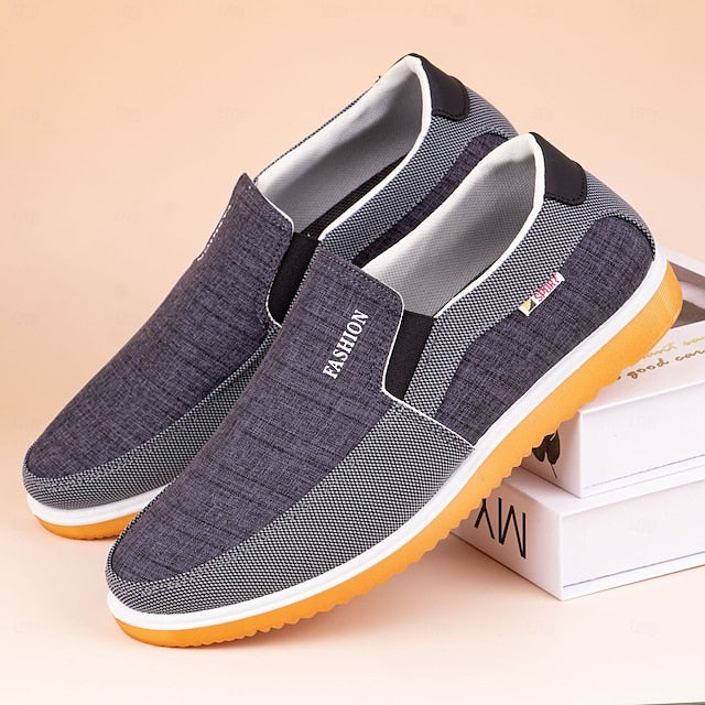 Style Sport Mesh Sneakers Comfortable – Slip-On Men's