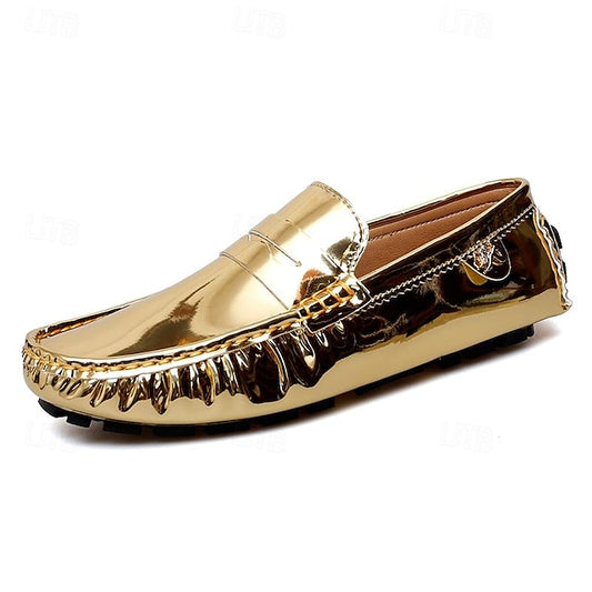 Penny Slip-Ons Loafers Driving Men's Leather PU