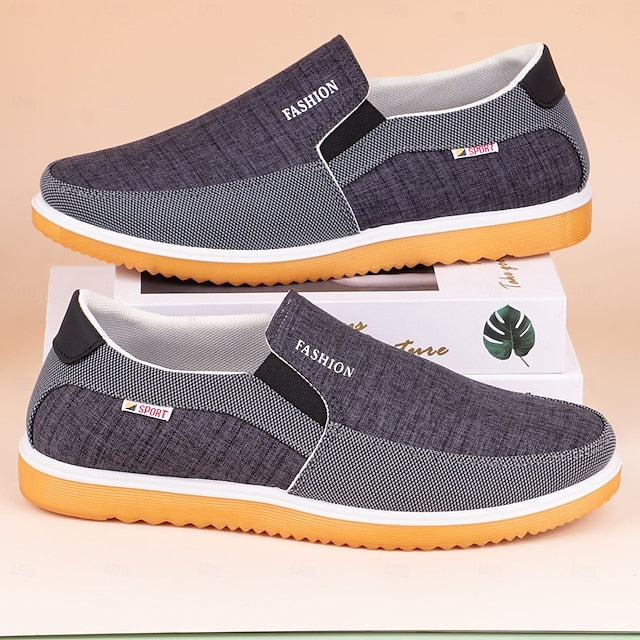 Style Sport Mesh Sneakers Comfortable – Slip-On Men's