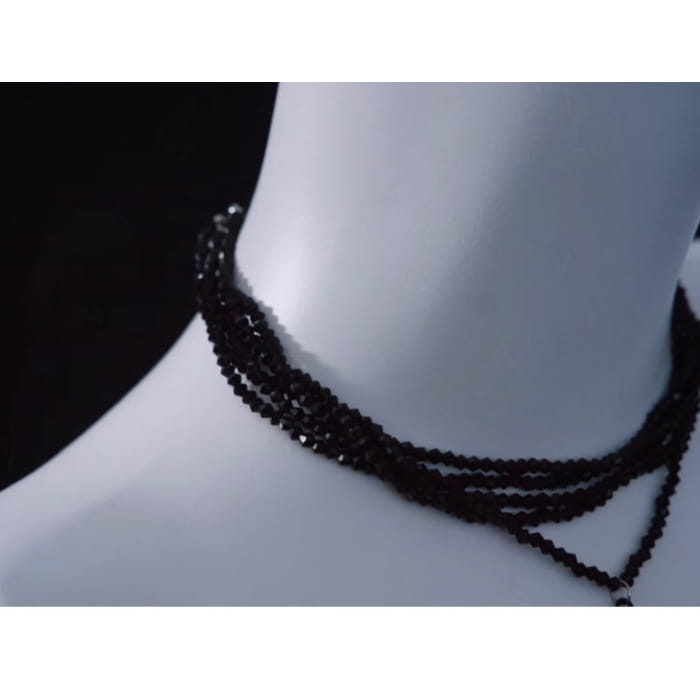 Vintage Black Cat Pendant Multi Layers Necklace - Free Size