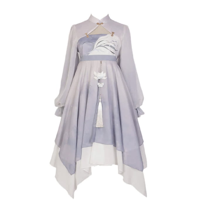 Vintage Orchid Black Cardigan Hollow Out Buckle Purple