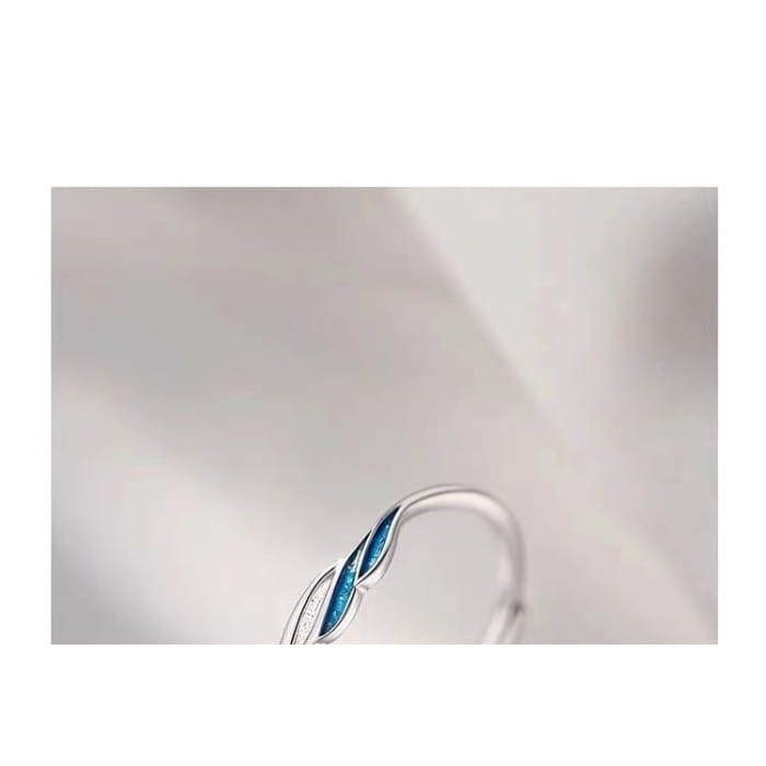 Wave Sterling Silver Open Ring