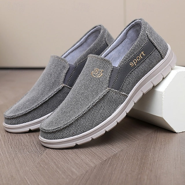 Fleece Slip-Ons Men's Boots lined Winter PU Loafers