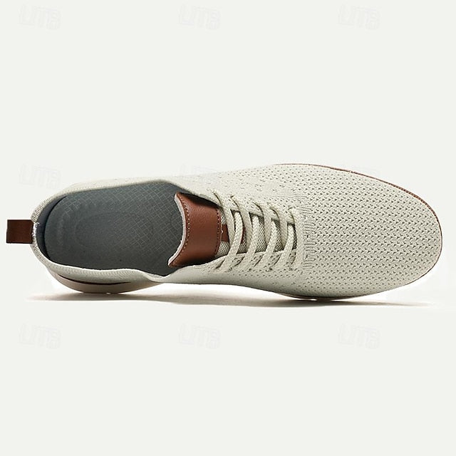 Lightweight Casual Breathable Men's Knit Sneakers -