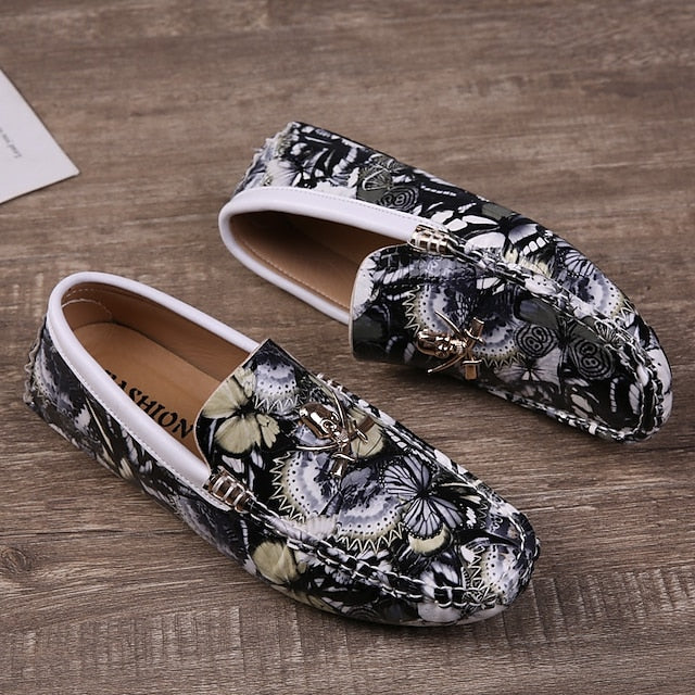 Fleece Slip-Ons Men's Boots lined Winter PU Loafers