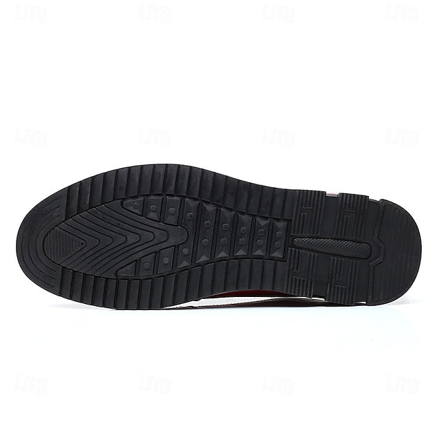 Faux Leather Lace-Up Sneakers Blue Stylish Men's Quilted -