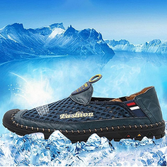 Men’s Loafers – Moc-Toe Textured Crocodile Driving Black