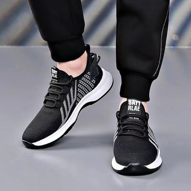 Look Sneakers Sporty Shoes Flyknit Men's Casual