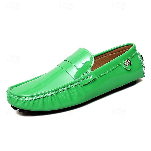 Penny Slip-Ons Loafers Driving Men's Leather PU