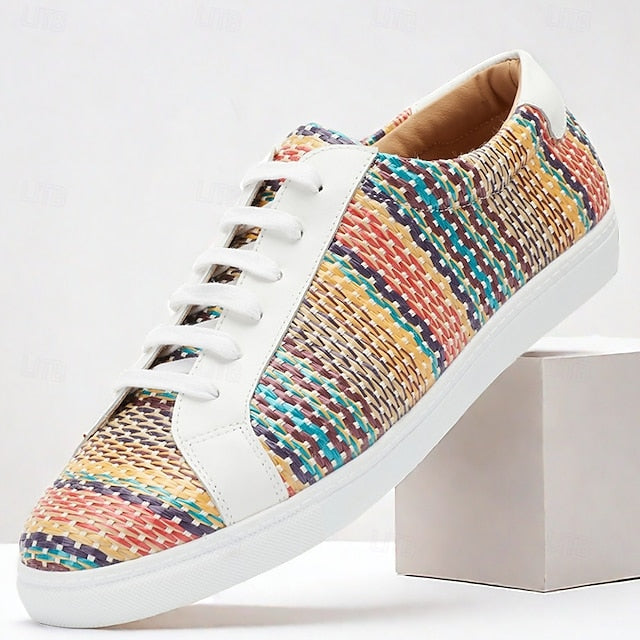 Sneakers Knit Nylon – Woven Men's Trendy Multicolor